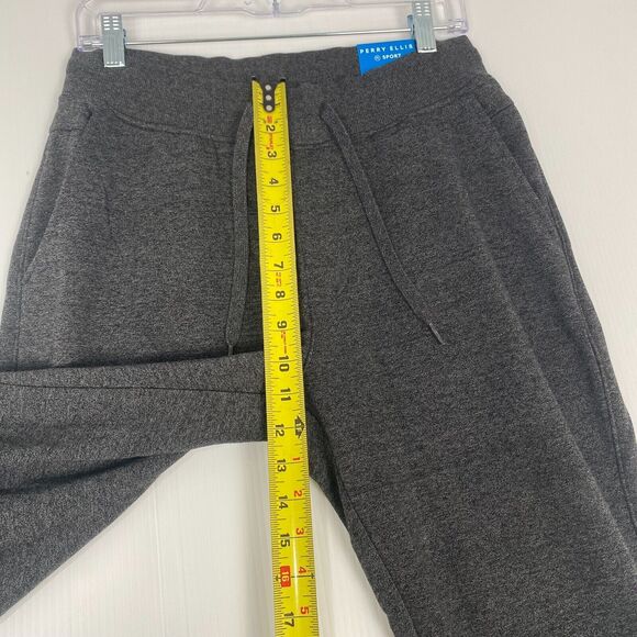 Mens Perry Ellis Sport Jogger Pants Caviar Heather Size S UPF 50+ 3 Pockets New‎ - Picture 8 of 16
